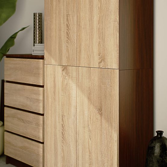 UZAVŘENÝ REGÁL R80 2D 8P CLP VENGE / SONOMA