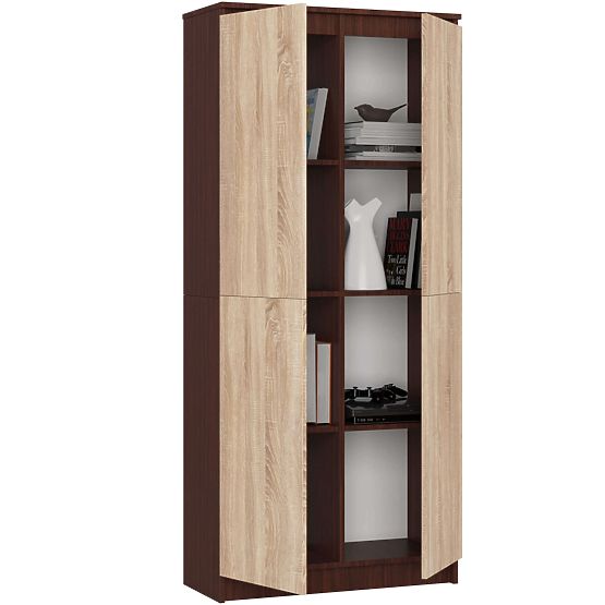UZAVŘENÝ REGÁL R80 2D 8P CLP VENGE / SONOMA