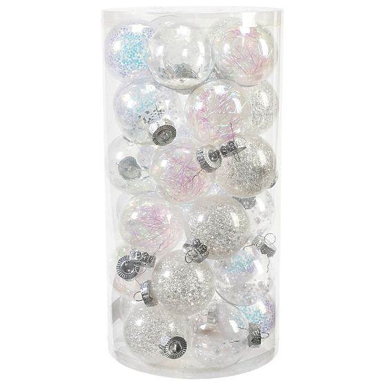 VÁNOČNÍ KOULE 30 KS SYSD1688-058