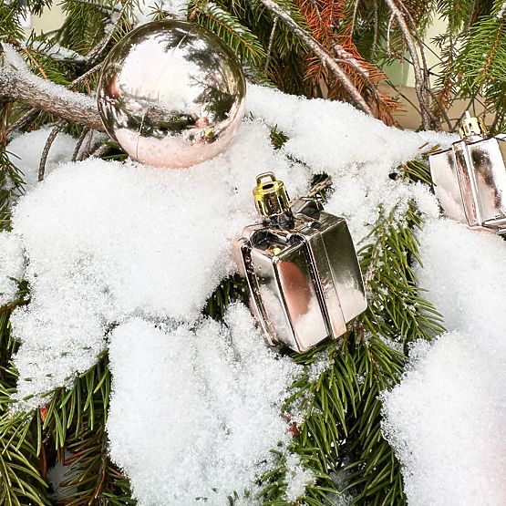 VÁNOČNÍ KOULE MIX 311437 růžová