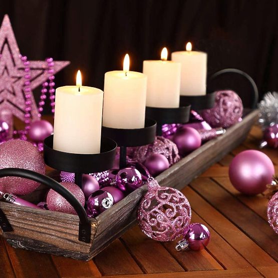 VÁNOČNÍ KOULE RŮŽOVÉ 100KS KL-21X03