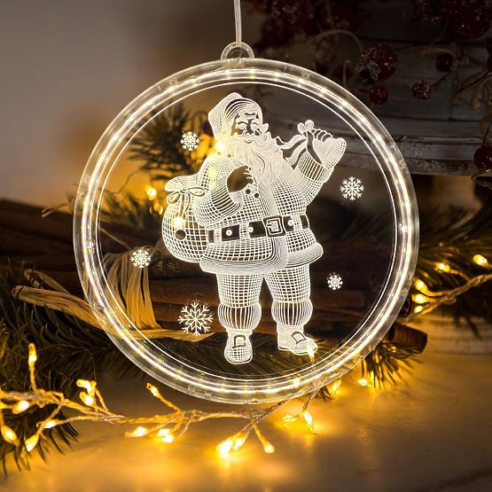 Vánoční LED dekorace Santa CD003