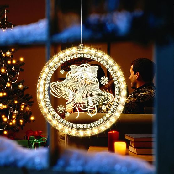 Vánoční LED Dekorace Zvonek 311382A