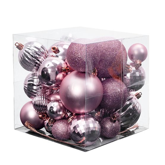 VÁNOČNÍ OZDOBY ROSE RED 36KS 311433