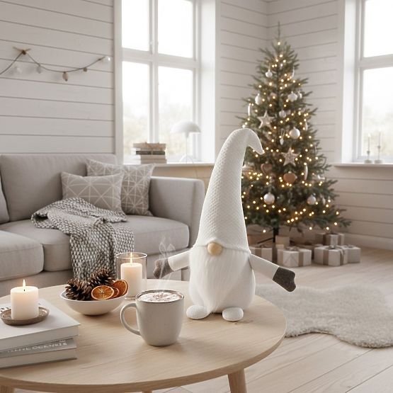 Vánoční skřítek 35cm YX045 White