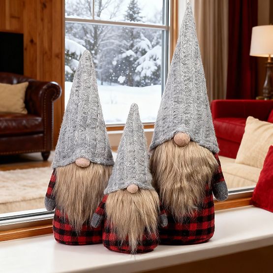 Vánoční skřítek Sada YX055 30+40+50cm