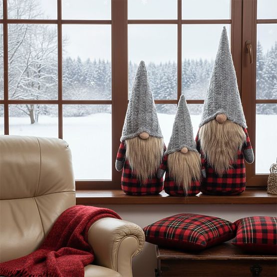 Vánoční skřítek Sada YX055 30+40+50cm