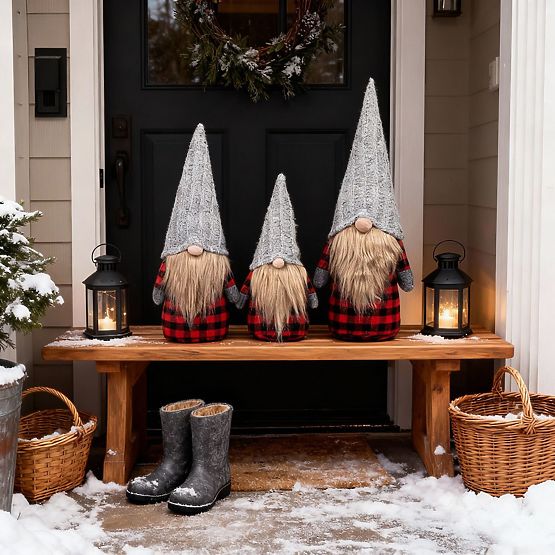 Vánoční skřítek Sada YX055 30+40+50cm