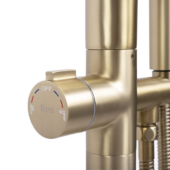 Vanová baterie Rea CLARK ZLATÁ KARTÁČOVANÁ