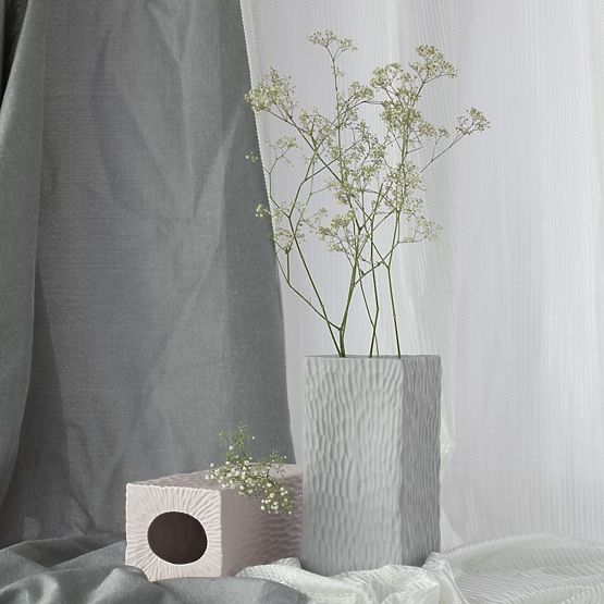 Váza DEVON barva cappuccino minimalistický styl do interiéru ameliahome