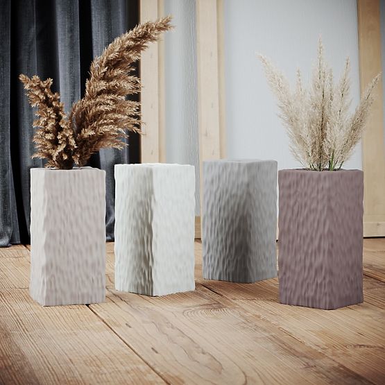 Váza DEVON barva cappuccino minimalistický styl do interiéru ameliahome