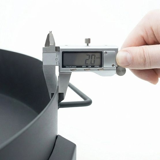 Velké pevné zahradní litinové ohniště 60 cm s držadly ideální pro táborák