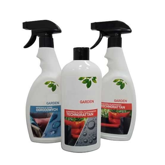 Velký kulatý stůl z technoratanu MODERNO světle šedý