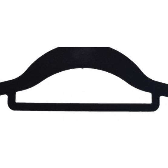 Velurový věšák Maxi sada 10 ks - černý