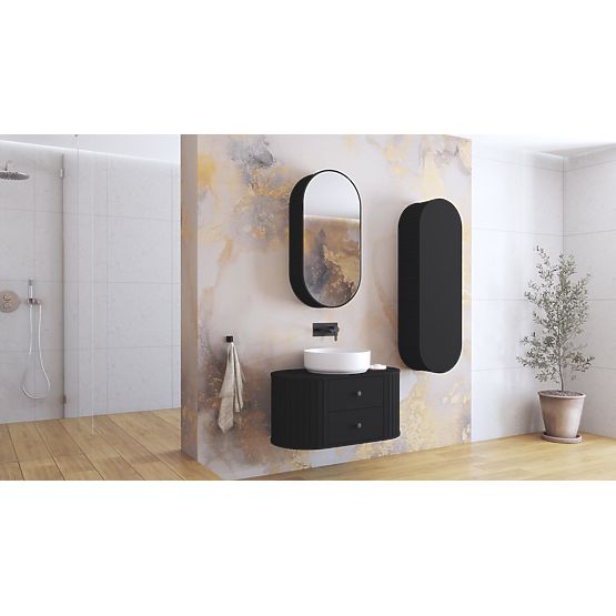 VENEZIA Zrcadlová skříňka 1D černá