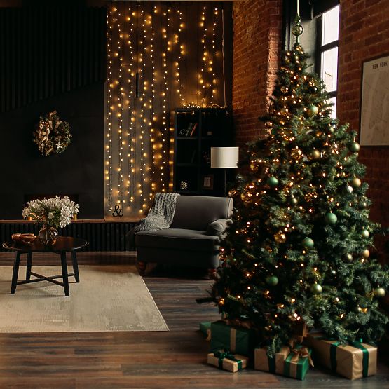 Venkovní závěs 304 LED s dálkovým ovládáním