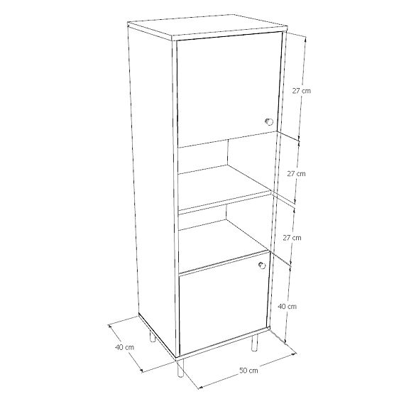 Vitrína do obývacího pokoje Venus bílá loft