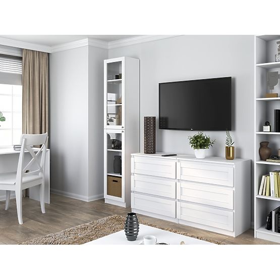 Vitrína PAFOS W40/2S BÍLÁ