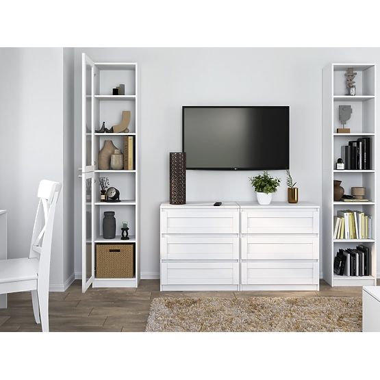 Vitrína PAFOS W40/2S BÍLÁ