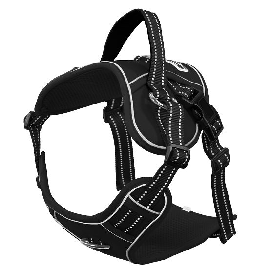 Vodítko a postroj pro psa PJ-063 černá XL