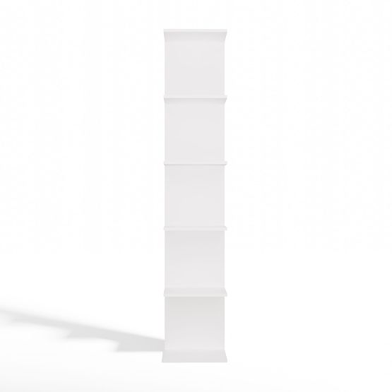 VYSOKÝ BÍLÝ REGÁL 6P 180 cm 6 Polic na Knihy a Dokumenty do Kanceláře a Obývacího Pokoje
