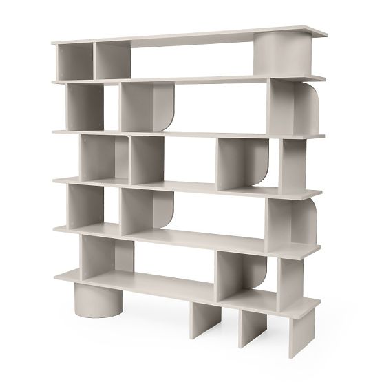 Vysoký regál Rangali, kašmírový, zaoblený