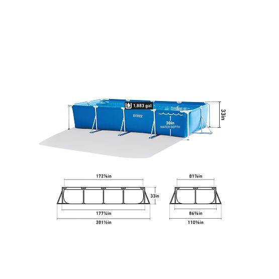 Zahradní bazén s rámem 450x220x84 7127L INTEX 28273