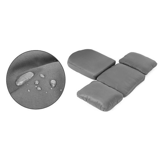 Zahradní křeslo kokon se skládací stříškou šedé ModernHome