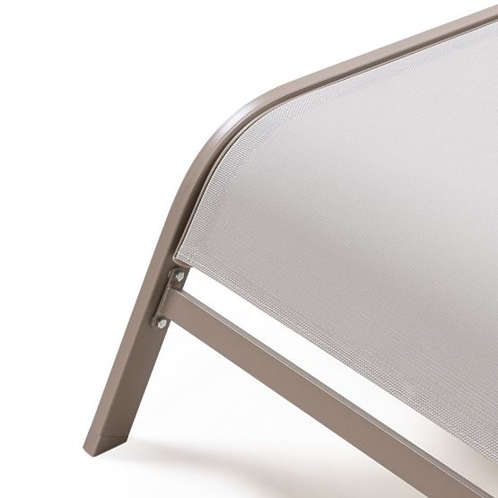 Zahradní lehátko Sandy nastavitelné, světle šedé/béžové