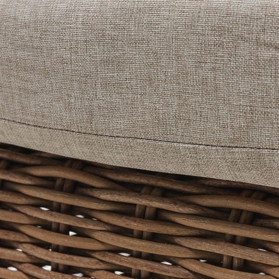 Zahradní lehátko Sandy nastavitelné, technoratan, béžové