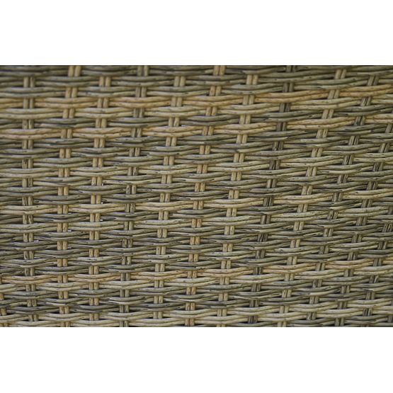 Zahradní nábytek z technoratanu (velká 3místná pohovka + 2 křesla + stolek) LARGO Šedá směs