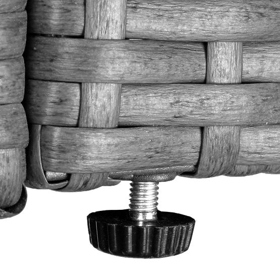 Zahradní nábytková sada FLORENCJA šedá pohovka otomana