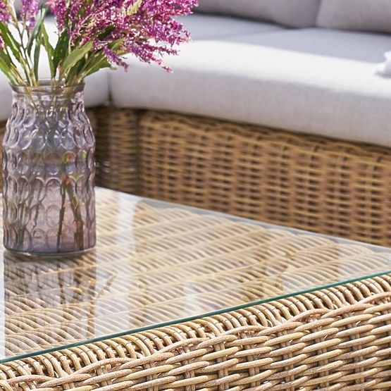 Zahradní nábytková sada Sandy, technoratan, béžová