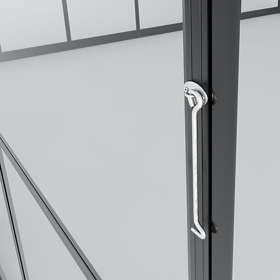 Zahradní oranžérie ProGlass Gazebo Large s základem 17,8 m² tvrzené sklo 4 mm, hliník, černá