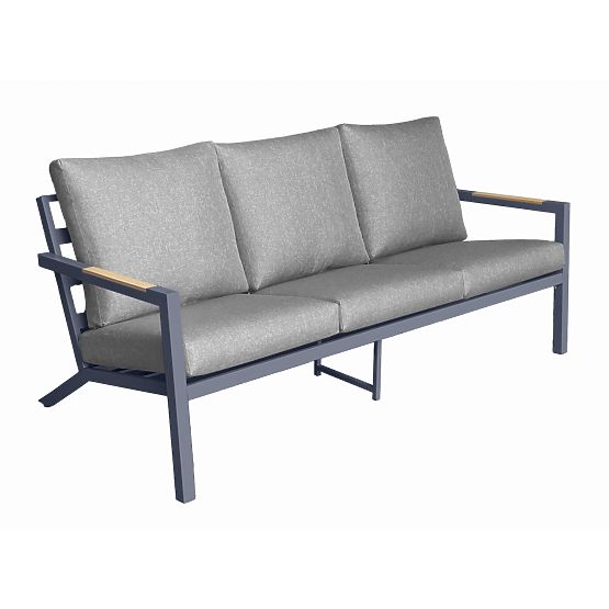 Zahradní pohovka 3místná MISTERIOSO pohodlná pohovka na balkon 190cm