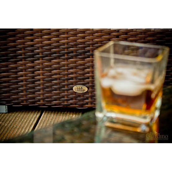 Zahradní puf z technoratanu