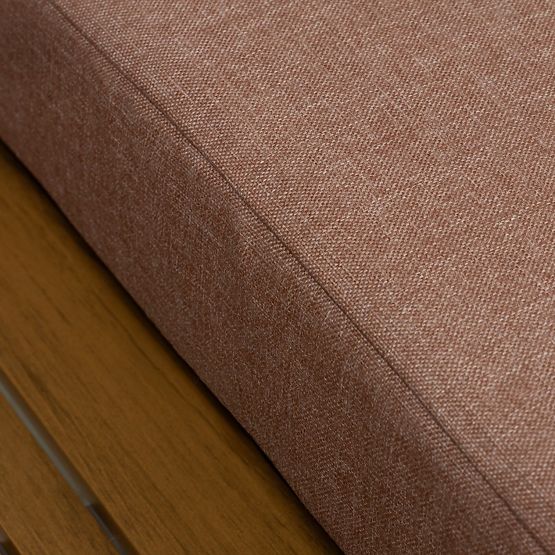 Zahradní rohová sedačka se stolkem Lugi, polywood, moka/šedá