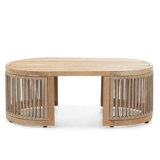 Zahradní rohová souprava se stolkem Vetralla, výplet, akáciové dřevo FSC, teakový vzhled, světle béž