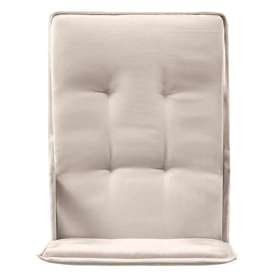 Zahradní set Familis stůl 160 cm + 4 židle s nastavitelnými opěradly a světle šedými polštáři