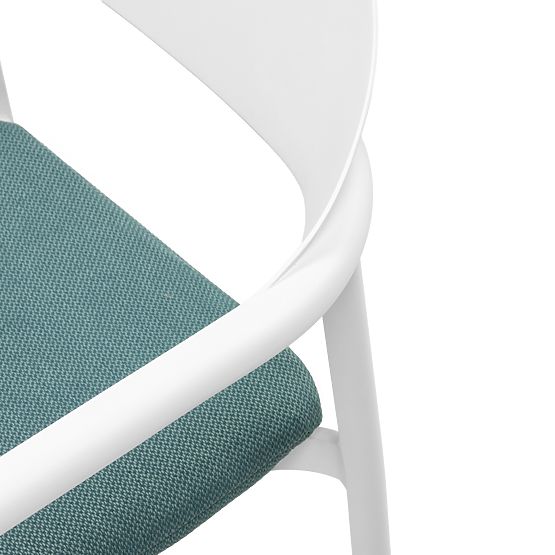 Zahradní set Marinelli, rozkládací stůl 230-300 cm + 6 židlí, hliník, bílá