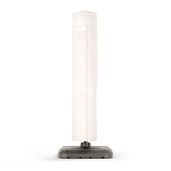 Zahradní slunečník na výložníku Shade Deluxe 4x3 m s obalem a solárním LED osvětlením, otočný