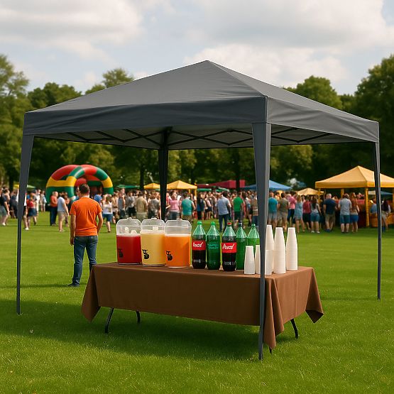 Zahradní stan pavilon 3x3 m automaticky rozkládací stříška do zahrady na terasu MultiGarden