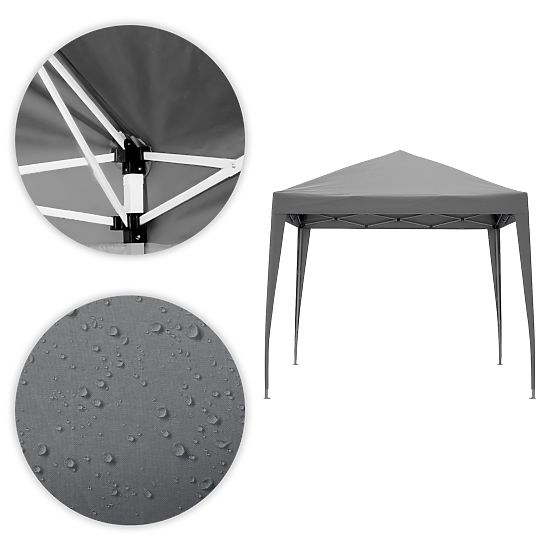 Zahradní stan pavilon 3x3 m automaticky rozkládací stříška do zahrady na terasu MultiGarden