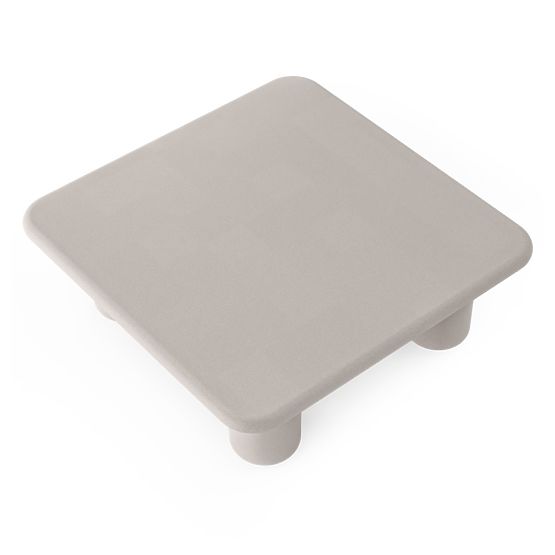 Zahradní stolek Vibonis 100 cm, čtvercový, cementový, světle béžový