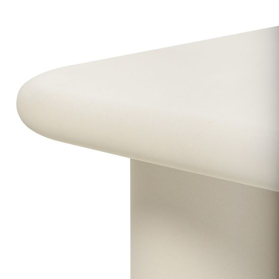 Zahradní stolek Vibonis 70 cm, čtvercový, cementový, světle béžový