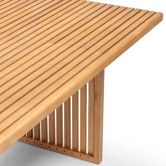 Zahradní stůl Familis ll, 240 cm, teakový vzhled, eukalyptové dřevo FSC