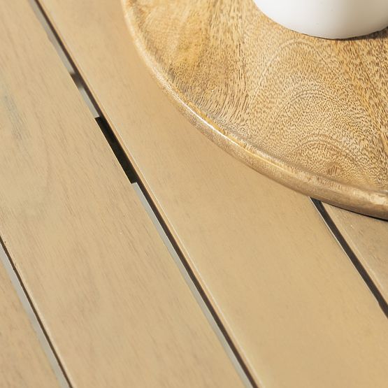 Zahradní stůl Fioli kulatý 100 cm, akátové dřevo FSC, bílý