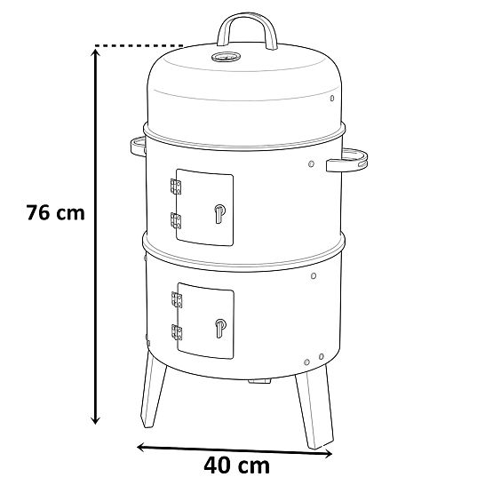 Zahradní udírna grilová pec FUMARO