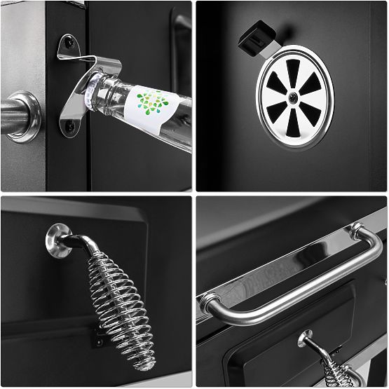 Zahradní uhlíkový gril s poklopem MEJOR