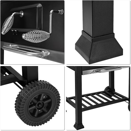 Zahradní uhlíkový gril s poklopem MEJOR